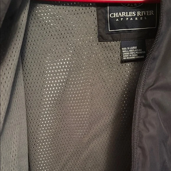 Charles River Black Men's Hoodie Jacket - Picture 7 of 7